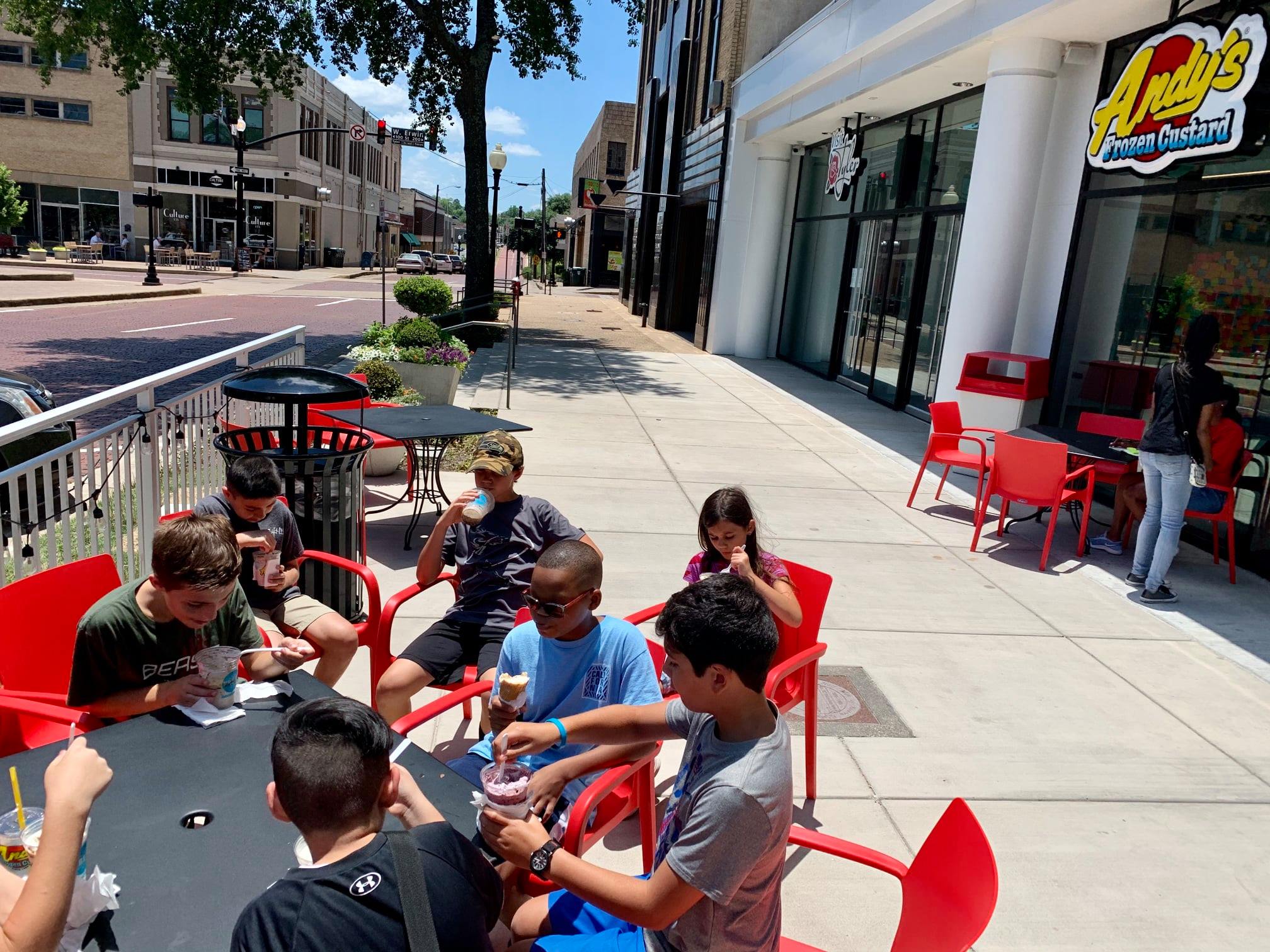 downtown tyler tx andys custard