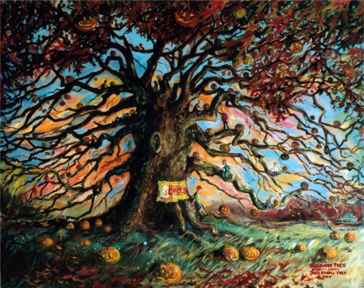 Circus Halloween Tree by John Randall York